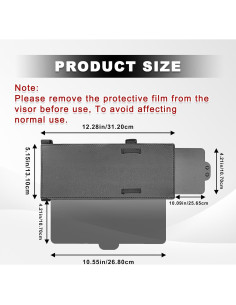 Extensor de Visera Solar Pleoos para Coche Antideslumbrante 2