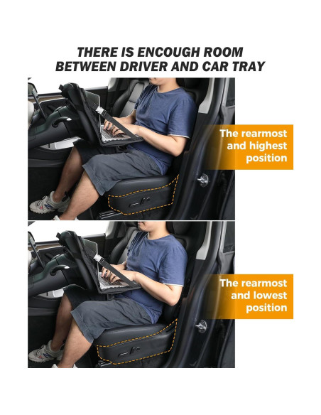 Bandeja de Comida para Volante JOYTUTUS 40.9x25.4cm Negra