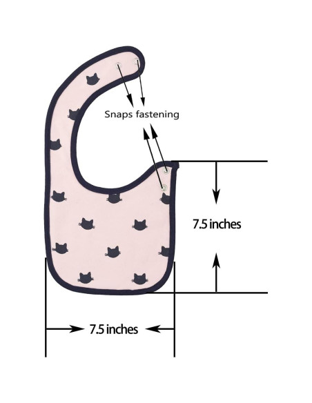 Maiwa 6 Baberos Impermeables de Algodón para Bebés Unisex Maiwa 6 Baberos Impermeables de Algodón para Bebés Unisex