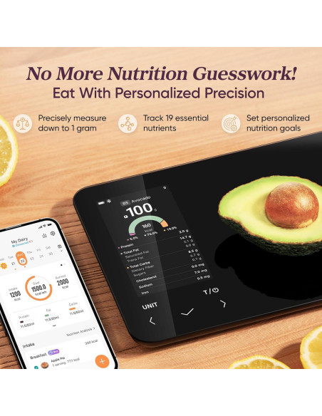 Báscula de Cocina Inteligente Cosori CNS-R001S-X 5 kg con App