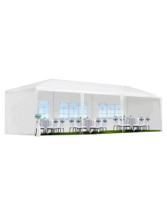 Carpa de Fiesta Exterior Gazebo EliteZ 10x9m con 8 Paredes Removibles