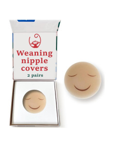 Cubiertas de pezón reutilizables Feliz Wean - Destete suave