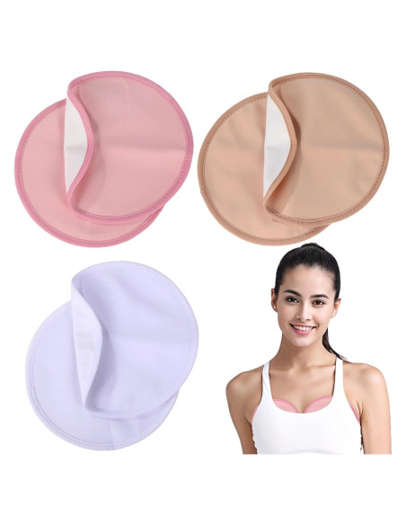 6 Almohadillas Reutilizables de Aceite de Ricino Orgánico - Algodón