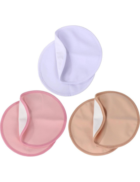 6 Almohadillas Reutilizables de Aceite de Ricino Orgánico - Algodón