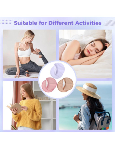 6 Almohadillas Reutilizables de Aceite de Ricino Orgánico - Algodón