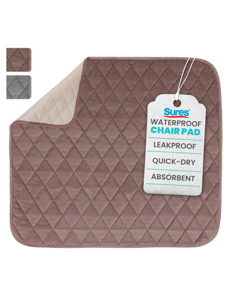 Almohadilla Impermeable Sures 56x53 cm - Protector Lavable para Sillas