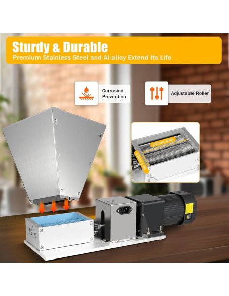 Molino de Granos Eléctrico GOSHET 4L 60W para Alimentos