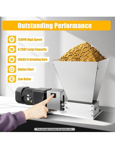 Molino de Granos Eléctrico GOSHET 4L 60W para Alimentos
