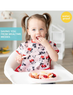 Babero Impermeable Bumkins D2 Minnie Mouse 1-3 Años Manga Corta 2