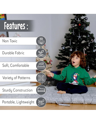 Cojín de Arco de Escalada Kidodido Dino 145x70 cm