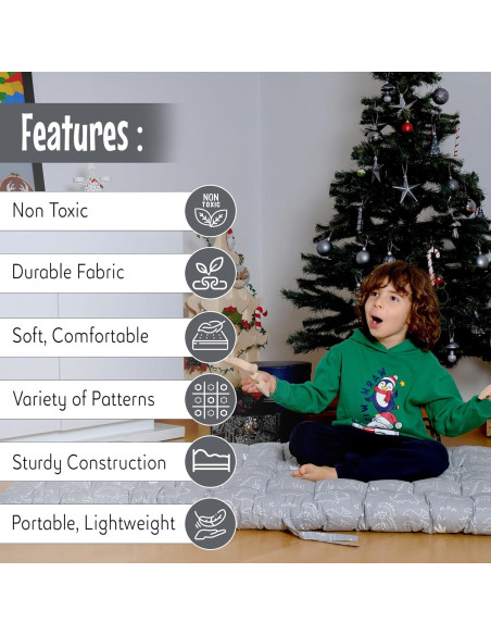 Cojín de Arco de Escalada Kidodido Dino 145x70 cm