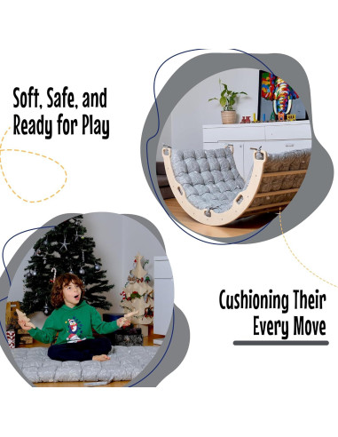 Cojín de Arco de Escalada Kidodido Dino 145x70 cm