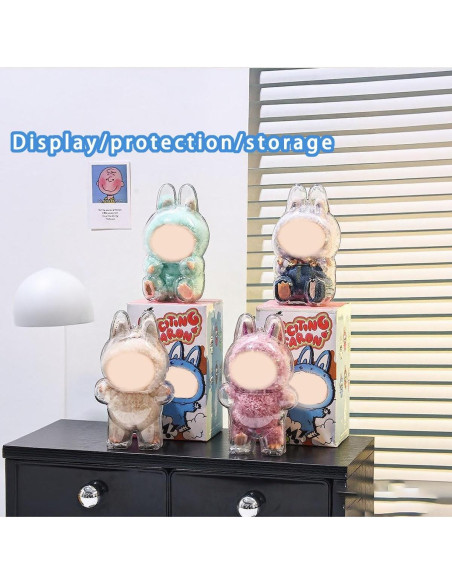 Funda Protectora Transparente Jrabbit para Muñecas Labubu