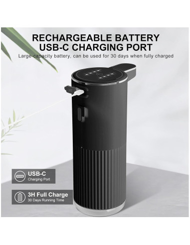 Dispensador Automático de Jabón Espumoso Foyucool 360ml USB-C