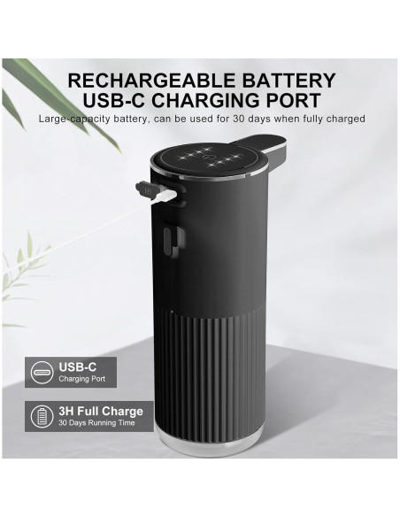 Dispensador Automático de Jabón Espumoso Foyucool 360ml USB-C