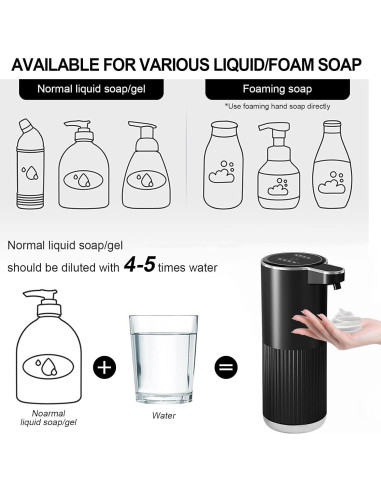 Dispensador Automático de Jabón Espumoso Foyucool 360ml USB-C