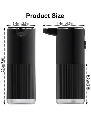 Dispensador Automático de Jabón Espumoso Foyucool 360ml USB-C