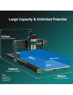 Router CNC 3060-Evo Max AnoleX 800W Ejes XYZ Metal 2