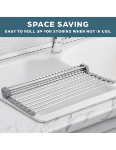 Estante de Secado de Platos Zulay Kitchen 44.5x30.5cm Gris 2