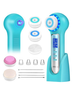 Exfoliador Facial UMICKOO IPX7 con Pantalla LCD y 5 Cabezas