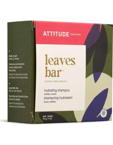 Champú Hidratante ATTITUDE 113.4 g Vegano Aceite de Ricino