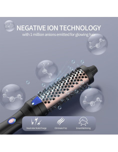 Cepillo Calentador K&K Cerámica Iónica 1.25" Negro 2