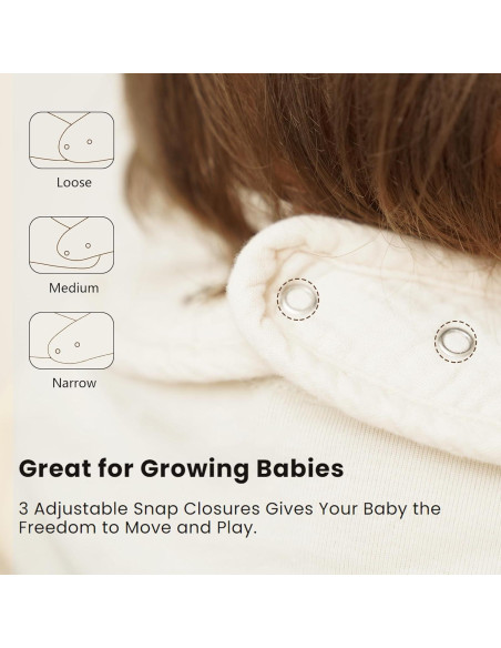 Baberos de Muselina Konssy 8 Piezas Unisex Ajustables