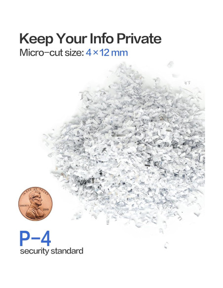 Destructora de papel micro-corte Locksworth AZ1687-2 8 hojas P4