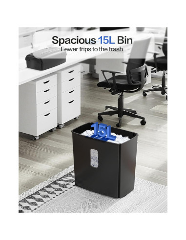 Destructora de papel micro-corte Locksworth AZ1687-2 8 hojas P4