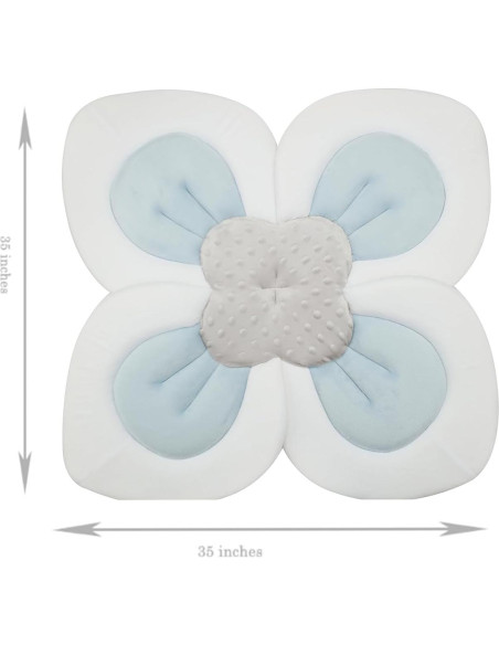 Almohadilla de Baño para Bebés PandaEar - Azul, Lavable