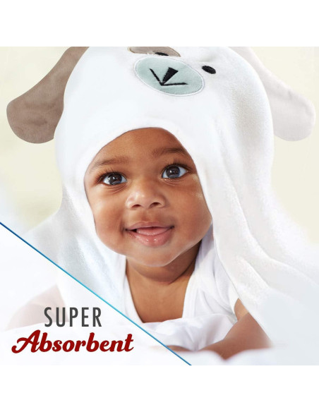 Toalla de Baño con Capucha FOREVERPURE - 89x89 cm Blanca