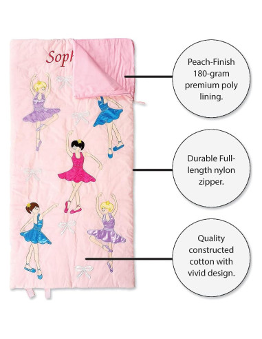 Saco de dormir Lillian Vernon para niños 76.2x152.4 cm