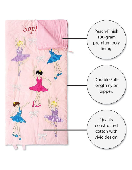 Saco de dormir Lillian Vernon para niños 76.2x152.4 cm