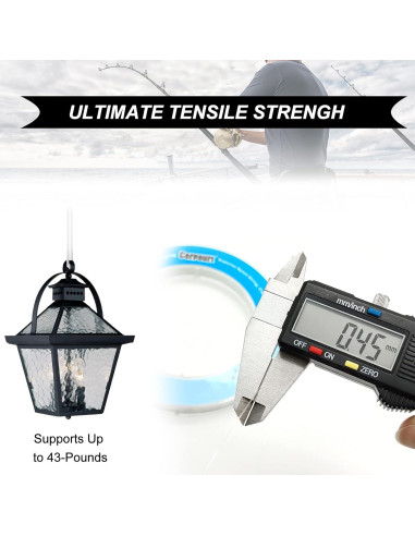 Hilo de Pesca Transparente Cerpourt 230m 43lbs Monofilamento