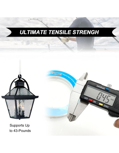 Hilo de Pesca Transparente Cerpourt 230m 43lbs Monofilamento