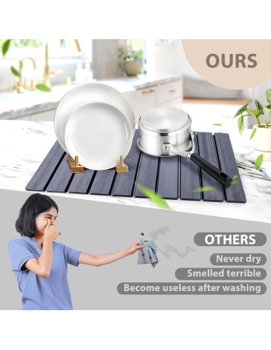 Alfombrilla de Secado de Platos DONG GUAN 61x41 cm Ecológica