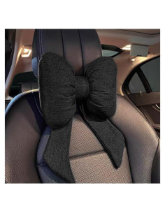 Almohada para Reposacabezas de Coche Bittwee Negra 38x25cm