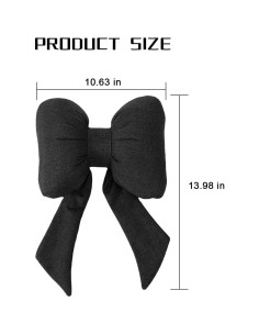 Almohada para Reposacabezas de Coche Bittwee Negra 38x25cm 2