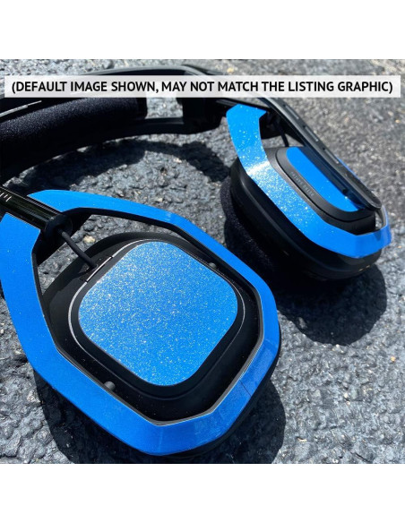 Piel Brillante MightySkins para Auriculares Alienware 7.1 - Llamas Azules