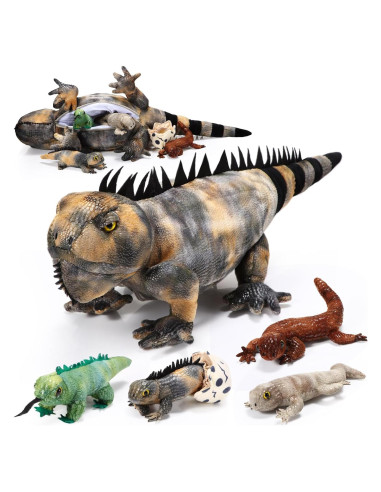 Conjunto de Juguetes de Peluche Iguana Lenwen 5 Piezas 66 cm