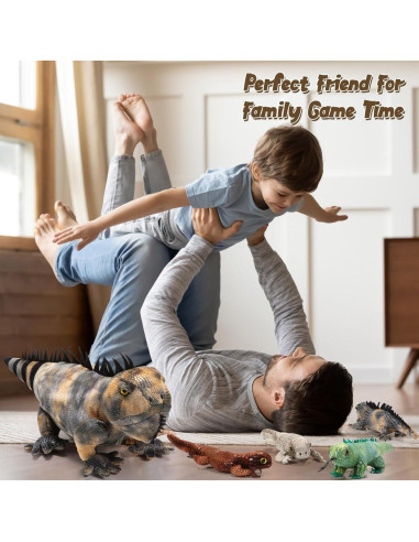 Conjunto de Juguetes de Peluche Iguana Lenwen 5 Piezas 66 cm