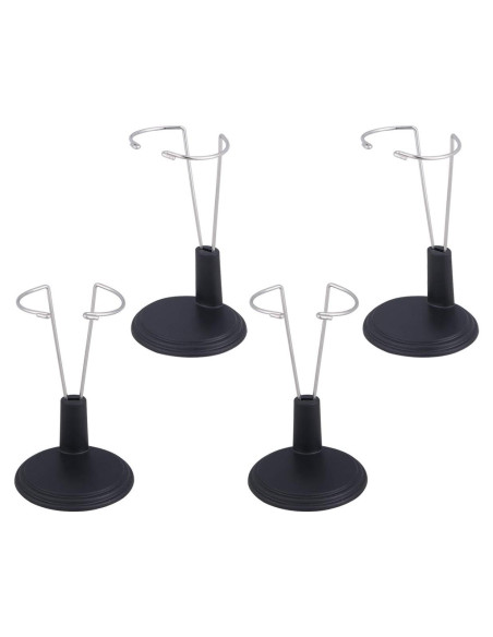 Soporte para Muñecas TOYANDONA 4 Piezas Ajustable Negro