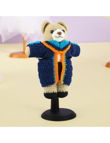 Soporte para Muñecas TOYANDONA 4 Piezas Ajustable Negro