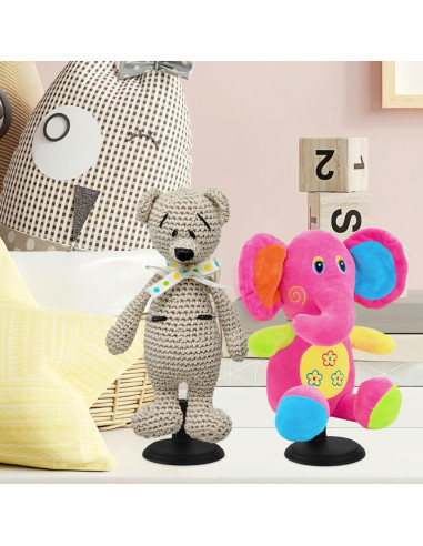 Soporte para Muñecas TOYANDONA 4 Piezas Ajustable Negro