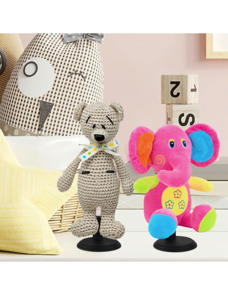 Soporte para Muñecas TOYANDONA 4 Piezas Ajustable Negro