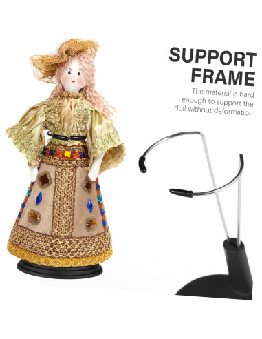 Soporte para Muñecas TOYANDONA 4 Piezas Ajustable Negro