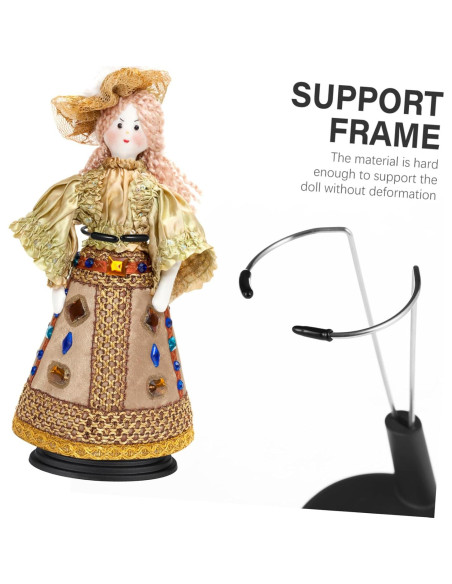 Soporte para Muñecas TOYANDONA 4 Piezas Ajustable Negro