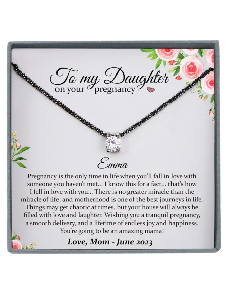 Collar de diamante CZ personalizado Be Wished - Plata Esterlina 925