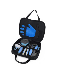 Kit de Aseo para Mascotas Wisedog - 7 Piezas, Azul Mejorado