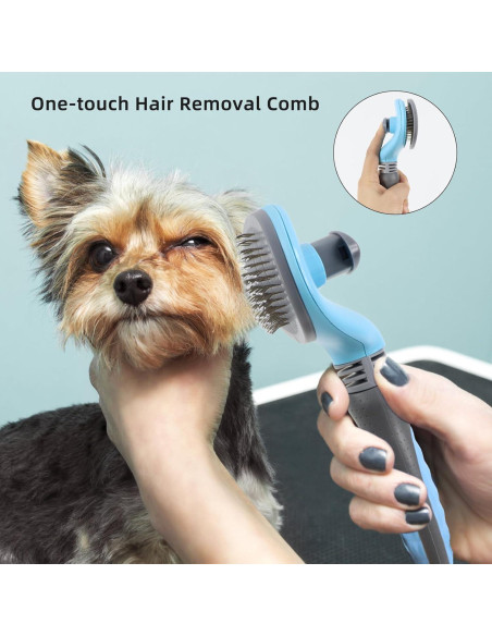 Kit de Aseo para Mascotas Wisedog - 7 Piezas, Azul Mejorado